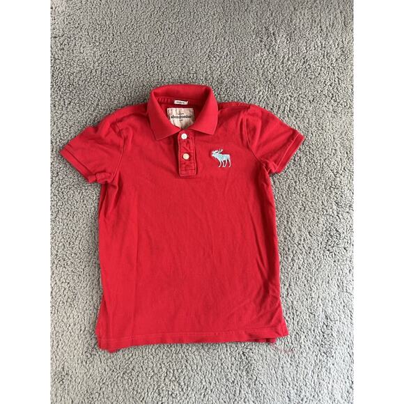 Abercrombie Kids Polo Shirt Boys Large Muscle Fit Short Sleeve Classic Casual - Picture 1 of 10